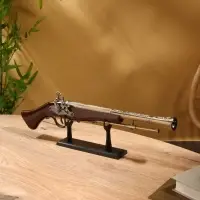 Макет оружия на подставке 2в1 &laquo;Сувенирный пистолет. Дуэль&raquo;, подарочный набор, 54 см