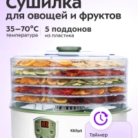 Сушилка для овощей и фруктов КТ-1902 - 250 Вт