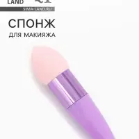 Спонж для макияжа с ручкой &laquo;Капля&raquo;, 10&times;3 см, цвет МИКС