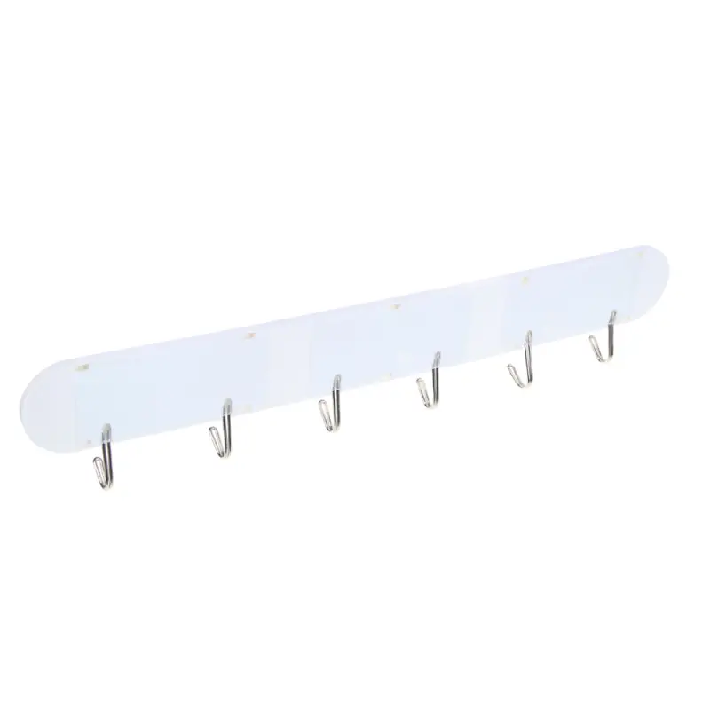 VETTA Планка &laquo;Белый мрамор&raquo; самоклеящаяся с 6 крючками, пластик, металл