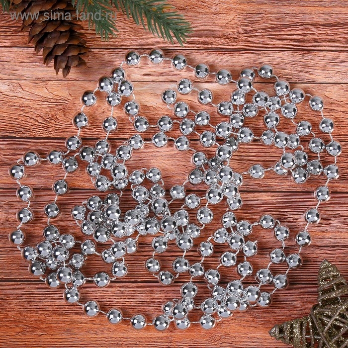 Бусы на ёлку 2,7 м Бусы на ёлку 2,7 м "Шарики" d-12 мм, микс