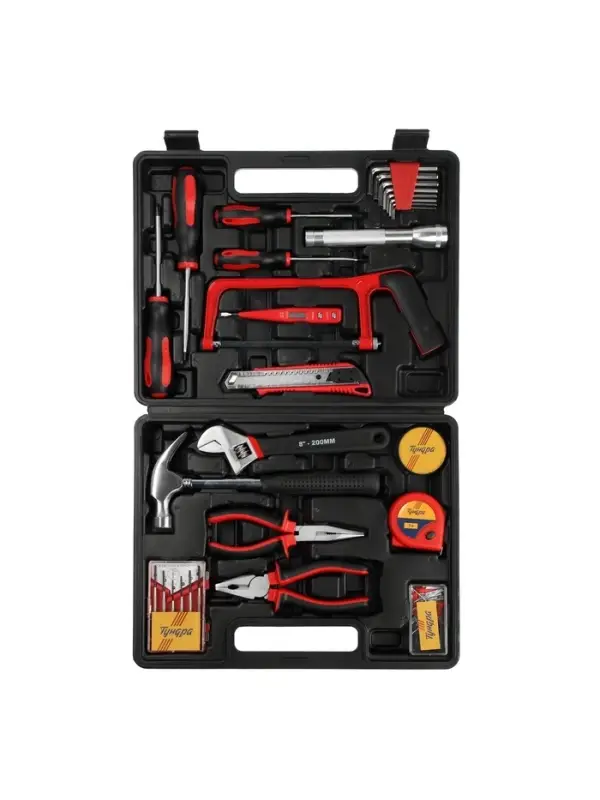 Набор инструментов в кейсе ТУНДРА &laquo;23 ФЕВРАЛЯ&raquo;, в подарочной упаковке, 31 предмет