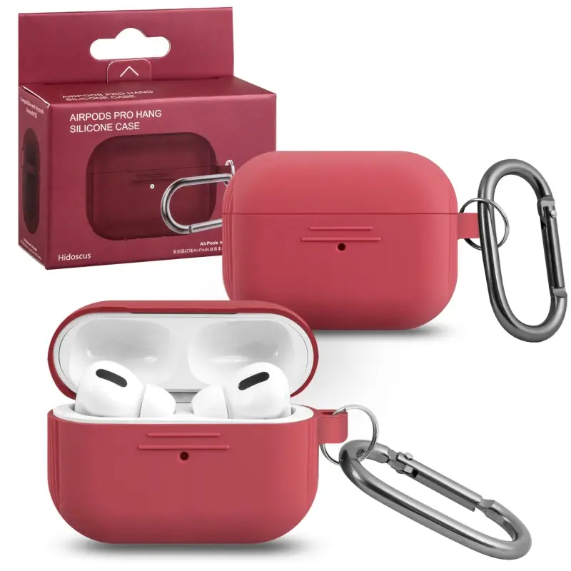 Чехол для AirPods Pro Hang Silicone Сase с карабином LE Hidoscus