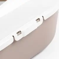 Лоток для кошек &laquo;Космо, 51.9&times;37.8&times;21.3 см, с сеткой и бортом, пластик, коричневый