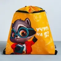 Мешок для обуви &laquo;Учусь на 5!&raquo; (с карманом) 41&times;31 см