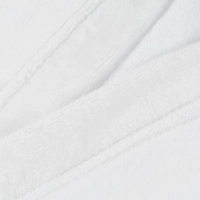 Халат банный микровелюр Luscan, 52, 300 гр/м2, Отель белый