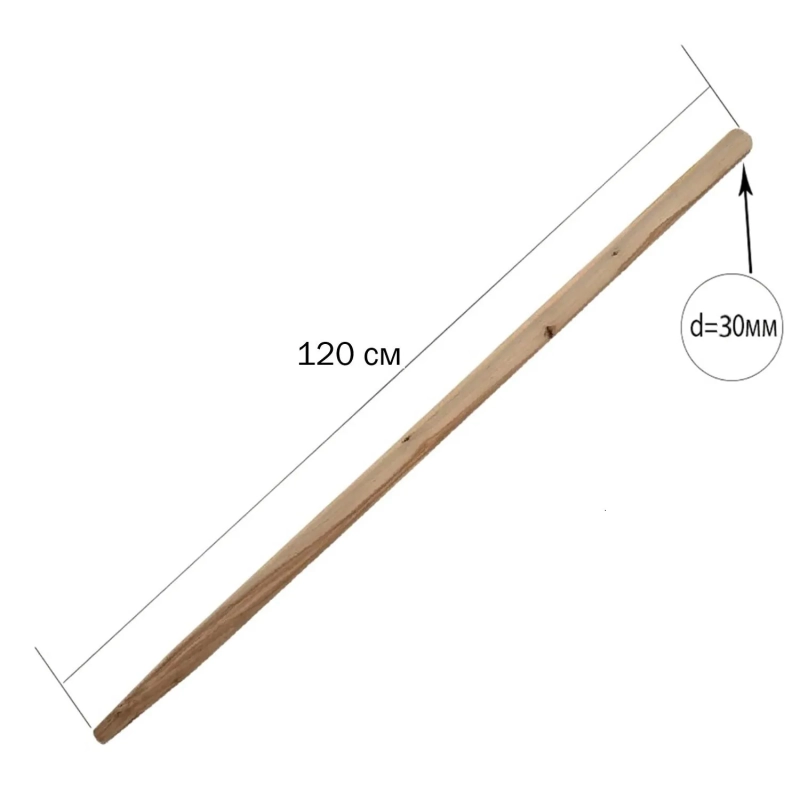 Черенок d30 L1200мм 2 сорт WoodTrade_00020