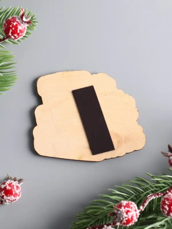 Магнит новогодний 2026 «Тепла и уюта», размер магнита 7.5×6 см