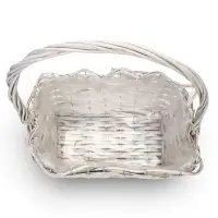 Набор корзин 3 шт, 39х20х14, 26х17х13, 21х13х11  лоза белый