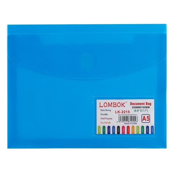 Папка-конверт на липучке А5, 180 мкр, с расширением, карман для визиток, МИКС Папка-конверт на липучке А5, 180 мкр, с расширением, карман для визиток, МИКС