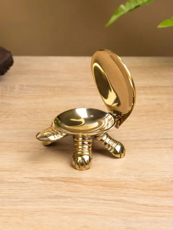 Шкатулка &laquo;Черепаха в ромбики&raquo;, 10&times;6&times;3 см, латунь