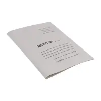 Скоросшиватель Calligrata &laquo;Дело&raquo;, 300 г/м&sup2;, белый, немелованный, до 200 л