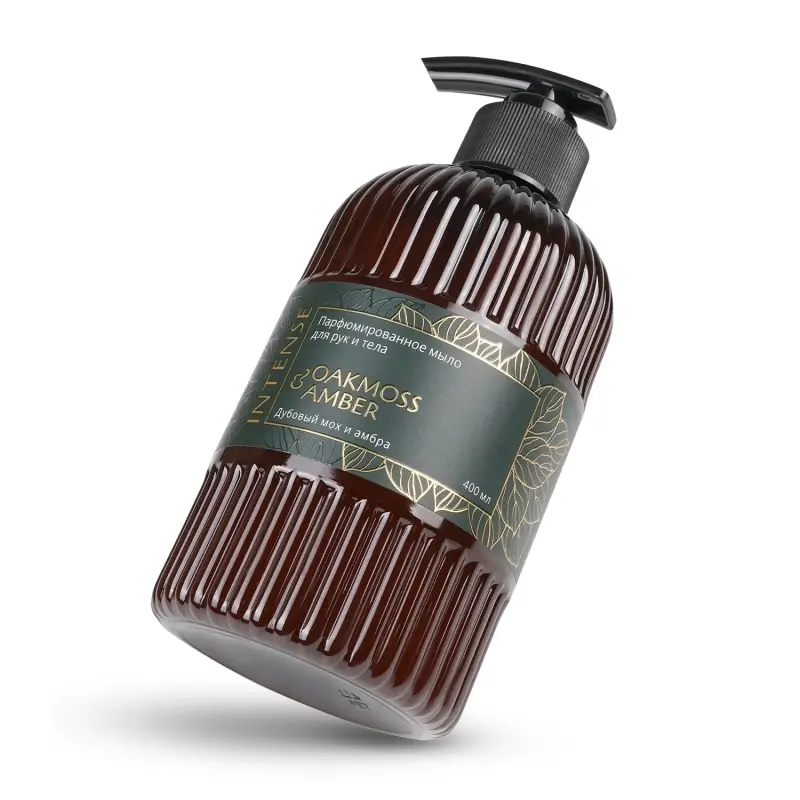 Жидкое мыло парфюм. Intense "Дубовый мох и амбра" 400 мл. с дозатором Clean&Green CG8512