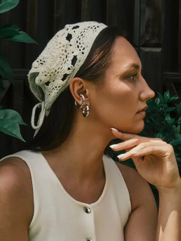 Серьги и каффы QF &laquo;Леопард&raquo;, набор, цвет серебро