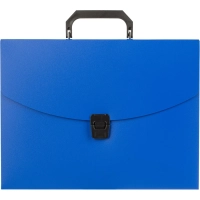 Папка-портфель 1 отделение A4 синий