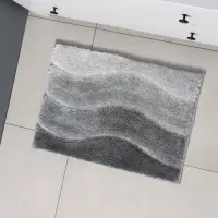 Коврик Доляна Waves, 43&times;61 см, серый