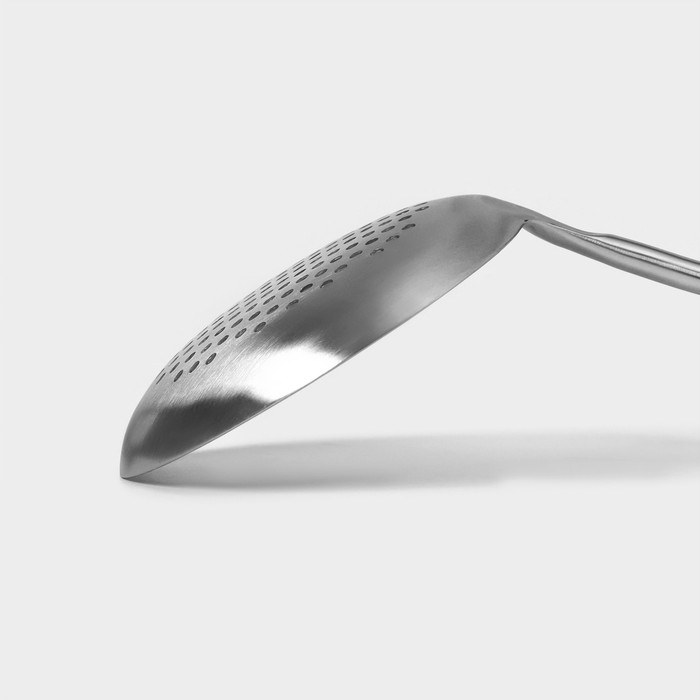 Шумовка из нержавеющей стали Magistro, 37×12,5 см, Luxe, цвет серебряный Шумовка из нержавеющей стали Magistro, 37×12,5 см, Luxe, цвет серебряный