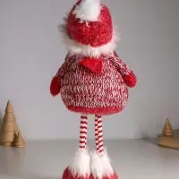 Кукла интерьерная "Малышка в бело-красном наряде" 20х11х43 см