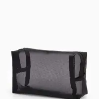 Косметичка дор Сетка 18*7,5*10, отд на молнии, черный Косметичка дор Сетка 18*7,5*10, отд на молнии, черный