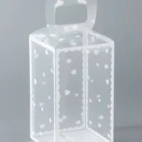 Складная прозрачная коробка из PVC, для упаковки подарков, &laquo;Сердце&raquo;, 12&times;7&times;7 см
