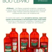 Шампунь для волос, питающий уход, аромат малины, 250 мл, Рябина