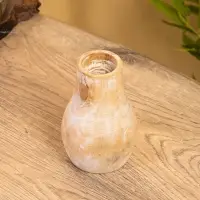 Подсвечник, d=4 см, 9&times;9&times;15 см, дерево джати, коричневый