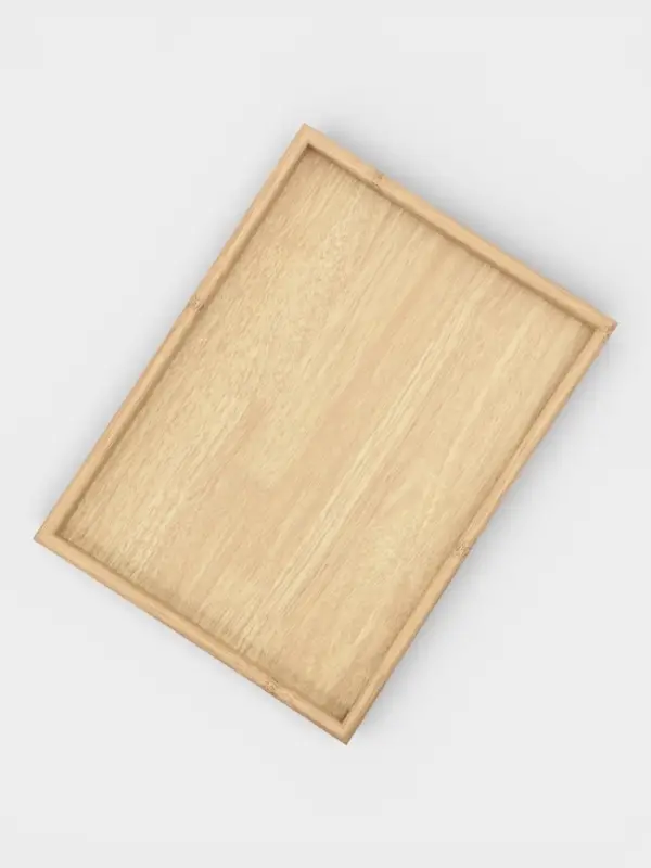 Подносы Доляна, набор 3 шт., 40&times;30 см, 35&times;25 см, 30&times;20 см, дерево, бежевые