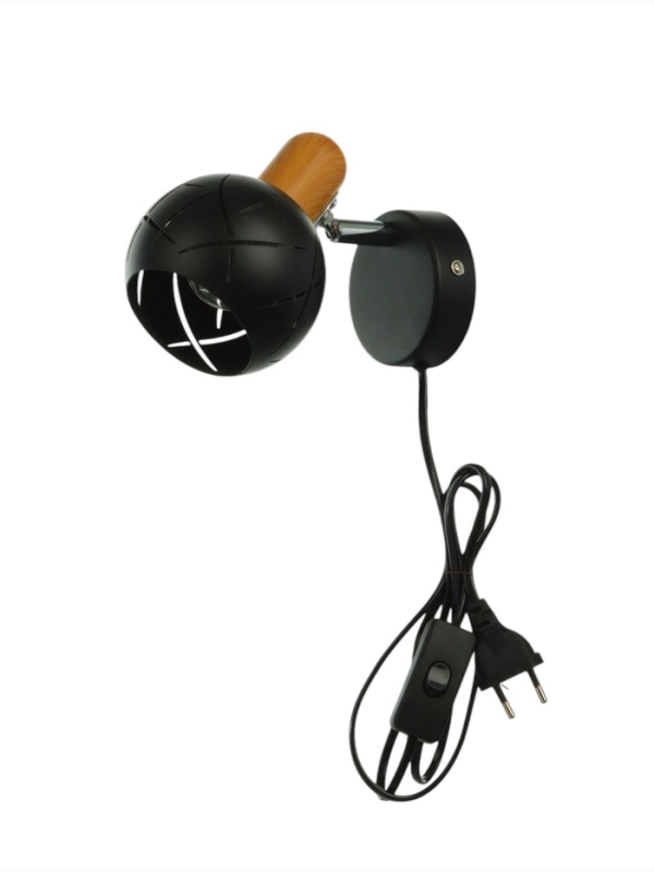 Спот Спот "Алейда" 1хЕ14 40Вт черный 13х13х10 см