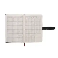 Ежедневник недатированный формат А5, с хлястиком, 128л, линия, пвх, Черный Ежедневник недатированный формат А5, с хлястиком, 128л, линия, пвх, Черный