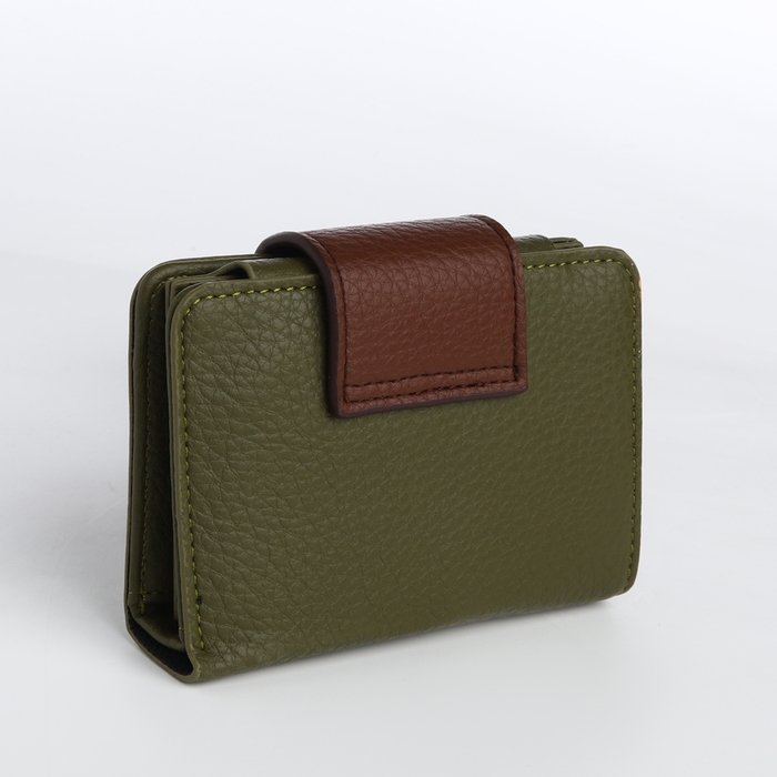 Кошелёк женский на магните, цвет зелёный Кошелёк женский на магните, цвет зелёный