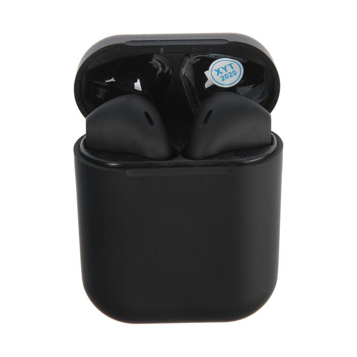 Наушники беспроводные Luazon i12, TWS, BT 5.0, 35/300 мАч, сенсор, матовые, черные Наушники беспроводные Luazon i12, TWS, BT 5.0, 35/300 мАч, сенсор, матовые, черные