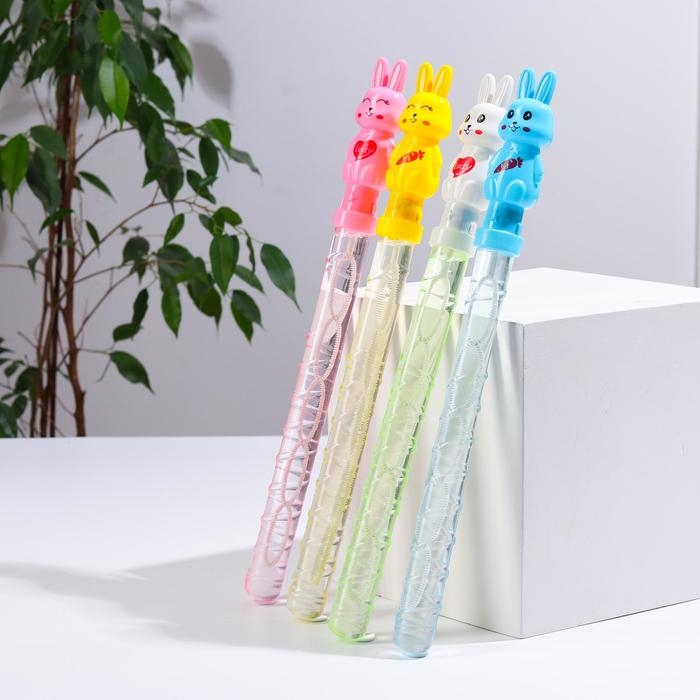 Мыльные пузыри «Зайчики с морковкой» 37 × 3 × 4 см, 110 мл Мыльные пузыри «Зайчики с морковкой» 37 × 3 × 4 см, 110 мл