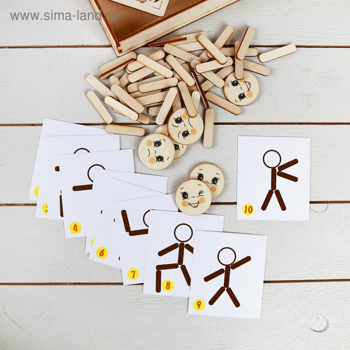 Мозаика из палочек «Человечки» Мозаика из палочек «Человечки»