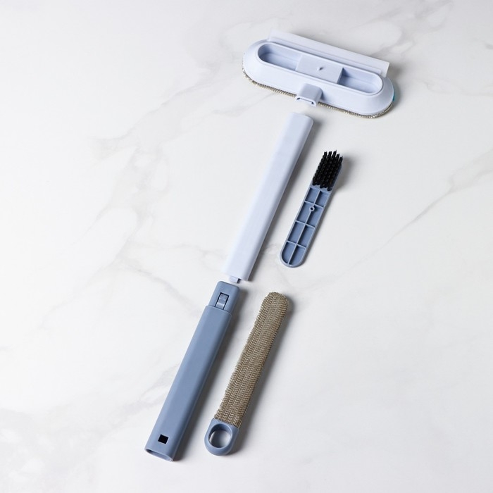 Щётка для окон Raccoon, длина 44 см, велюровая насадка 18,2×6,5 см, щётка для одежды 18,2×2 см, пластиковая щётка 2×14,5 см, силиконовый сгон 18,2 см Щётка для окон Raccoon, длина 44 см, велюровая насадка 18,2×6,5 см, щётка для одежды 18,2×2 см, пластиковая щётка 2×14,5 см, силиконовый сгон 18,2 см