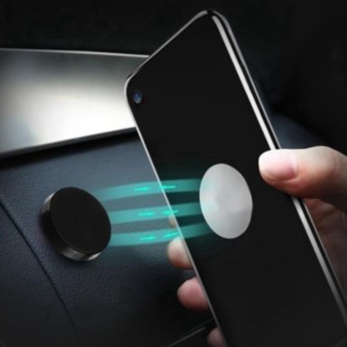 Держатель телефона Cartage, магнитный на клейкой основе, 8 граней, черный Держатель телефона Cartage, магнитный на клейкой основе, 8 граней, черный