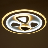 Светильник с ПДУ 660612N LED 160Вт 3 режима 3000-6000К диммер белый 49х49х4 см BayerLux