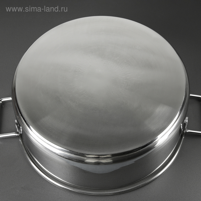 Кастрюля «Общепит», 16 л, d=40 см, h=15 см, металлическая крышка, с теплораспределительным слоем, индукция Кастрюля «Общепит», 16 л, d=40 см, h=15 см, металлическая крышка, с теплораспределительным слоем, индукция