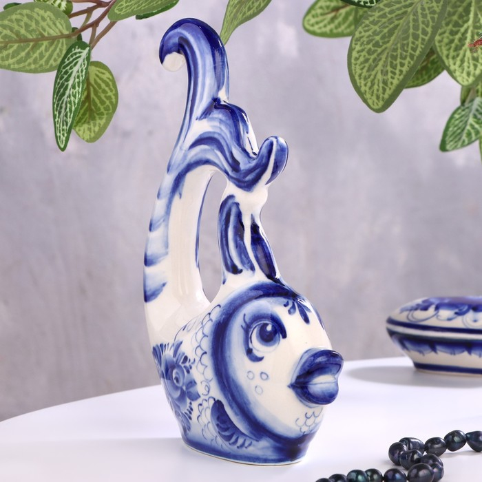 Сувенир «Рыбка - красавица», гжель Сувенир «Рыбка - красавица», гжель