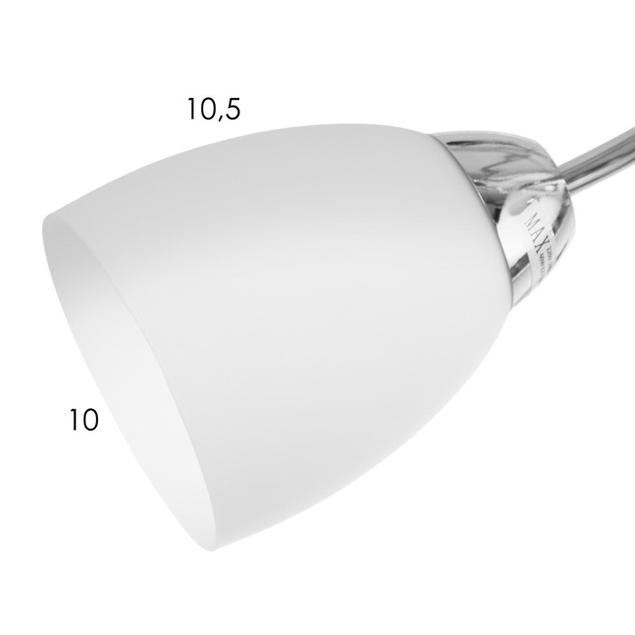 Люстра Люстра "Джил" 2х60Вт Е27 Хром 54х25х22см