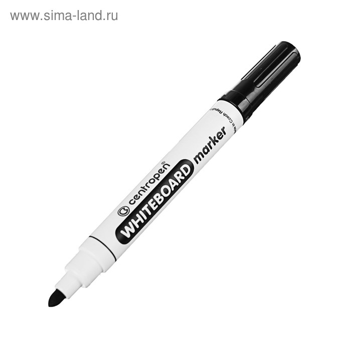 Маркер для доски 5.0 мм Centropen 8559, лин 2,5мм/1-4,6мм, черный Маркер для доски 5.0 мм Centropen 8559, лин 2,5мм/1-4,6мм, черный