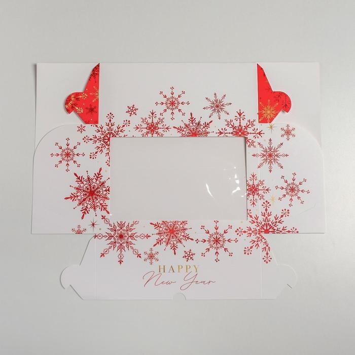 Коробка для капкейков «Let it snow», 17 х 25 х 10см, Новый год Коробка для капкейков «Let it snow», 17 х 25 х 10см, Новый год