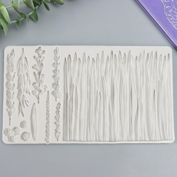 Молд силикон Молд силикон "Фон - трава" 11 предметов 20,3х11,5х1 см