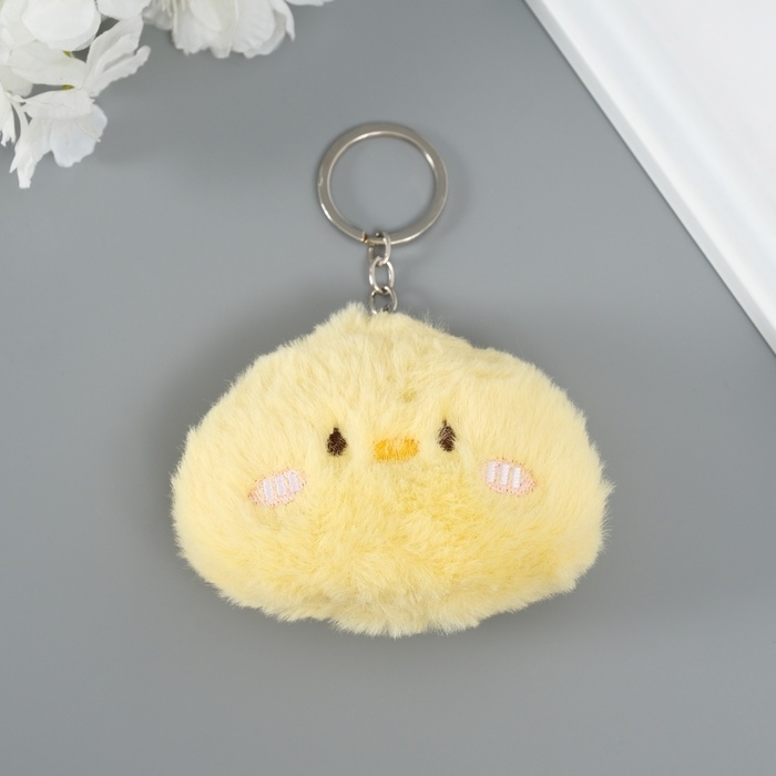 Пушистик на кольце  Пушистик на кольце "Цыплёнок" пищалка 7х9х2,5 см