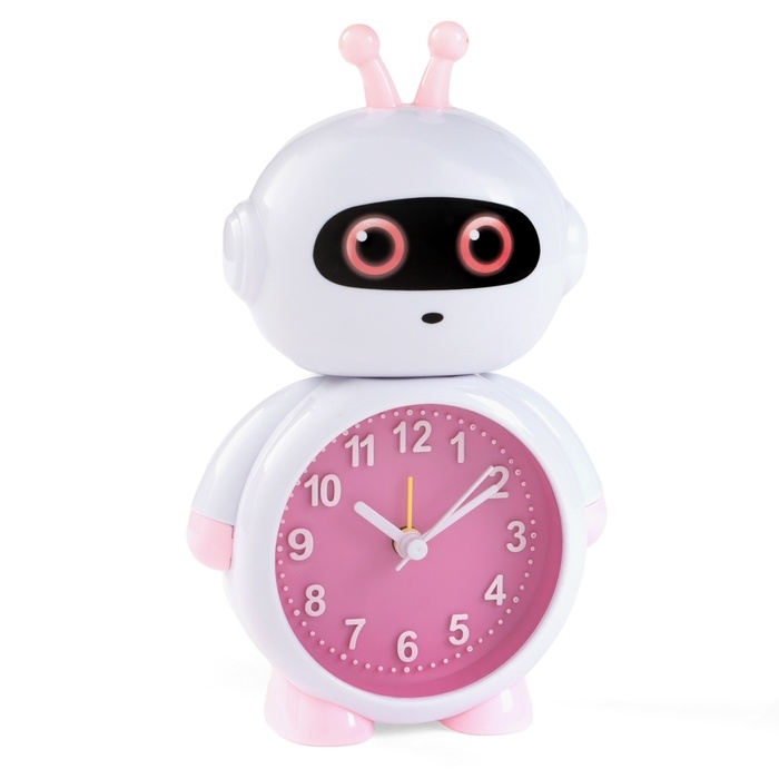 Часы - будильник настольные Часы - будильник настольные "Робот", дискретный ход, циферблат d-7.5 см, 17 х 11 см, АА