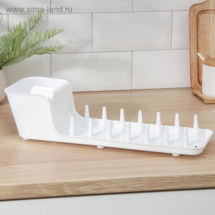 Сушилка для посуды Виолет Mini, 39×12,5×11 см, цвет белый Сушилка для посуды Виолет Mini, 39×12,5×11 см, цвет белый