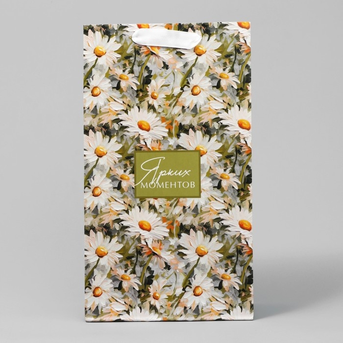 Пакет подарочный под две бутылки, упаковка, «Яркие моменты», 35 х 20 х 9 см Пакет подарочный под две бутылки, упаковка, «Яркие моменты», 35 х 20 х 9 см
