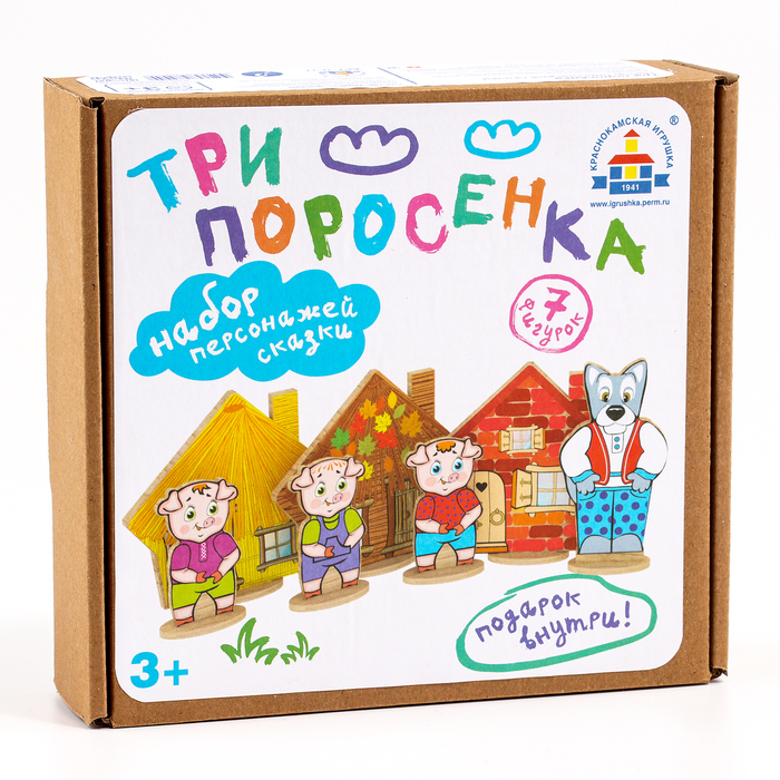 Театр на столе  Театр на столе "Три поросёнка", микрогофра