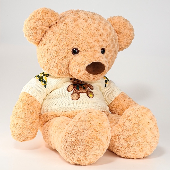 Мягкая игрушка «Медведь», в кофте, 80 см, цвет бежевый Мягкая игрушка «Медведь», в кофте, 80 см, цвет бежевый