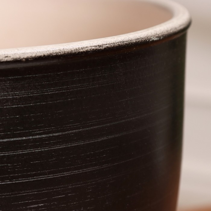 Горшок цветочный Горшок цветочный "Фоджа" черные линии 6 л