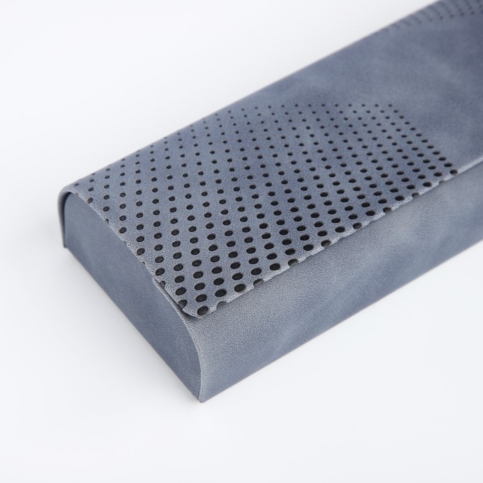 Футляр для очков на хлопушке, длина 15,6 см, цвет серый Футляр для очков на хлопушке, длина 15,6 см, цвет серый